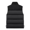 Men's Corduroy Patchwork Zipper Vest Stand Collar Sleeveless Outdoor Casual Warm Vest Jacket