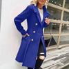 Women's Solid Color Thick Long  Sleeve Fashion Coat Jacket