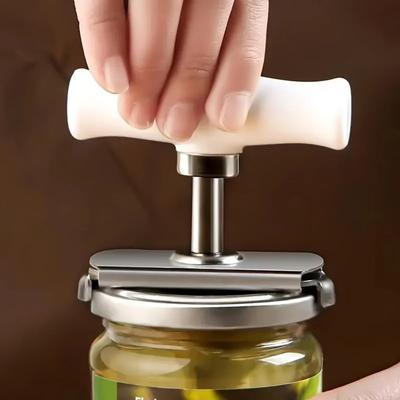 Apriscatole in Acciaio Inossidabile Risparmio di Fatica Svitare Tappo Apritore Multifunzione per Casa Regolabile Apriscatole Rotante Strumenti da Cucina