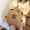 Large Capacity Capybara Backpack Travel Backpack Book Bags Casual School Bag