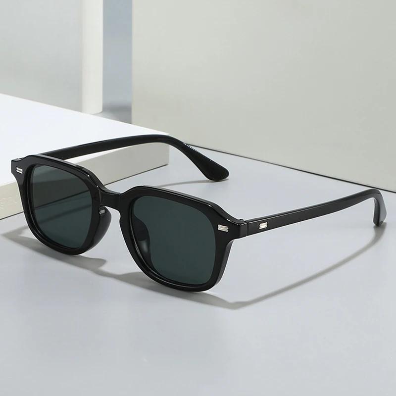 JNPCXI Square Candy Color Women Sunglasses Retro Rivets Men Trending Orange Sun Glasses Shades UV400