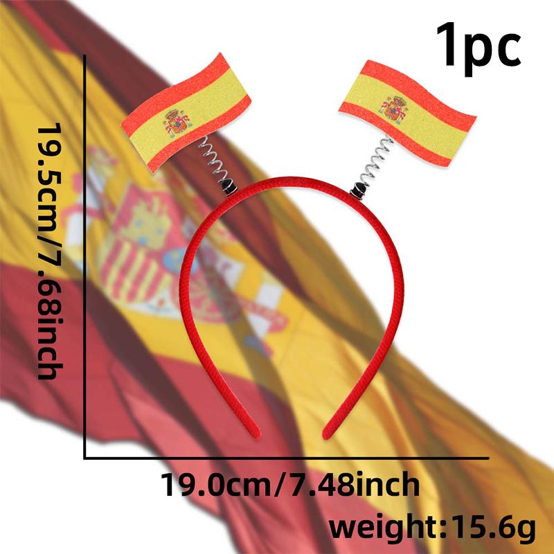 National Flag Headband Decoration ball game Fan Party Decoration Headband National Flag Headband Hair Accessories For Woman Man