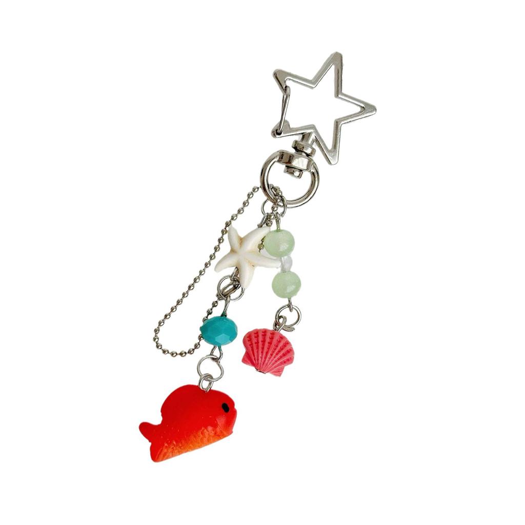 Goldfish Charm Phone Chain Accessory Youthful Style Goldfish Phone Hanging Adornment Dainty Phone Chain Keyring Charm