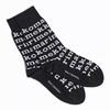 Marimekko Women's KASVAA Logo Pattern Socks, Black, 90981 090981 901 3739, Scandinavian Design [Parallel Import]
