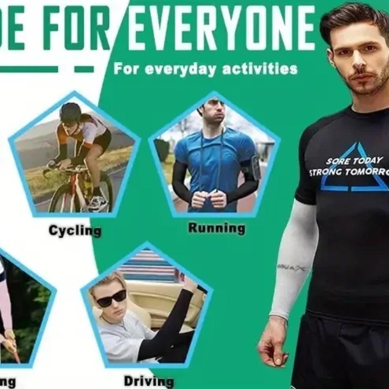 Manchons Respirants de Protection Solaire - Équipement Respirant et Protégeant des UV pour le Sport, la Conduite et les Aventures en Plein Air