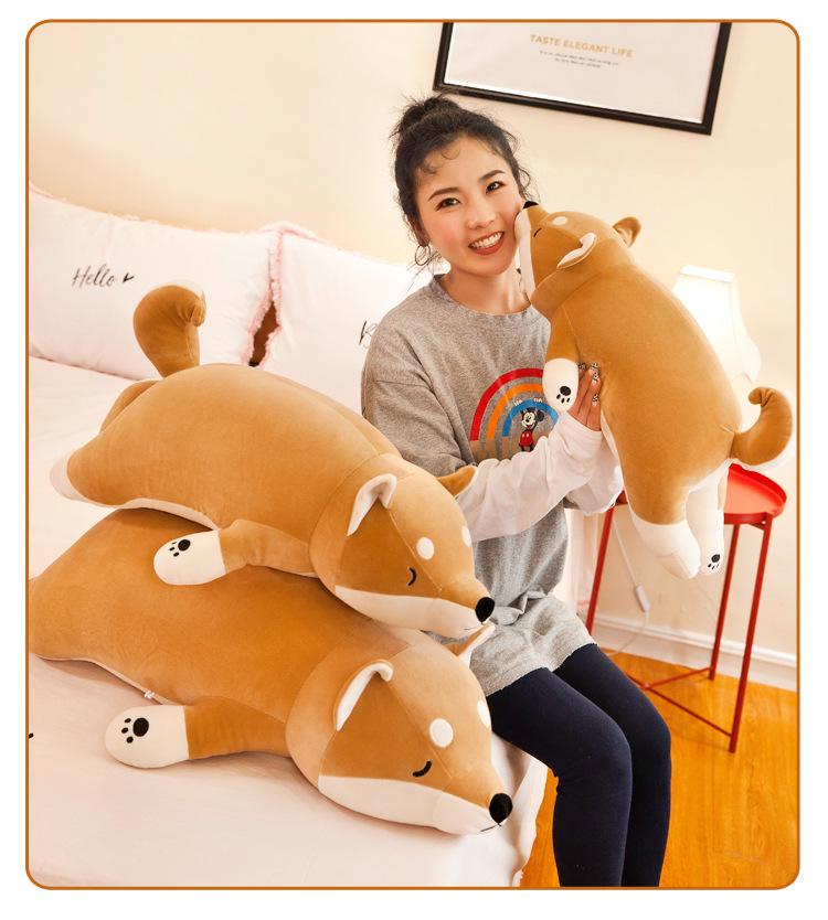 Shiba Inu Plüschkissen: Gemütliches Corgi & Hund Puppen Rückenlehnen Ornament für das Wohnzimmer