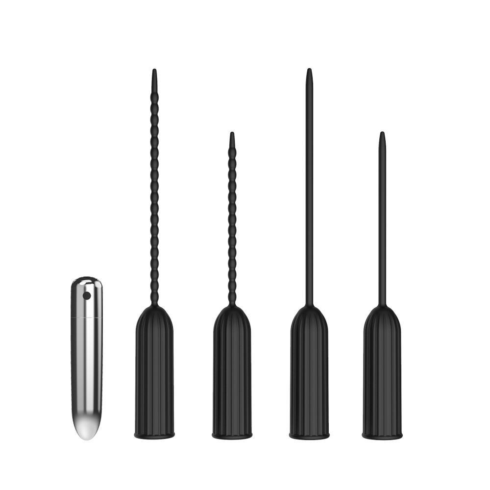 Silicone Male Horse Eye Vibrator, Urethral Dilator Stimulation Masturbator, Penis Insertable Sex Toy, SM Adult Sex Toys, Sex Toy