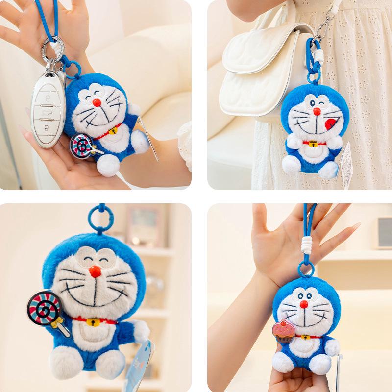 Authentic Doraemon Candy Series Toy Pendant Plush Keychain