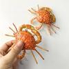 Cute Simulation Crab Fridge Magnets Movable Joints Hand Painted Bright Color Home Kitchen Decor Creative Souvenir Gift