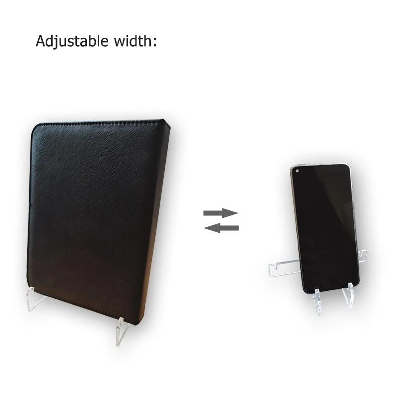 1pc /2pcs Acrylic Transparent Book Display Stand Vertical Picture Frame Bracket Photo Frame Stand