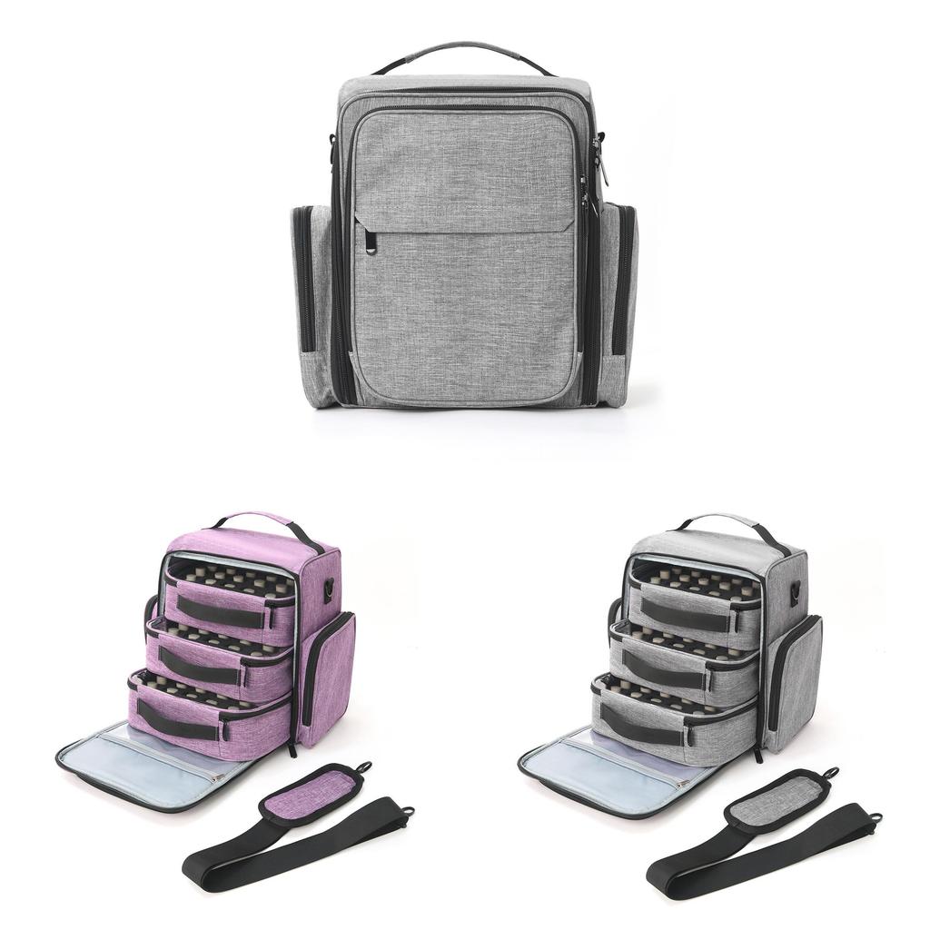 Travel Nail Polish Organizer With Large Capacity For Daily Use And Portable Design