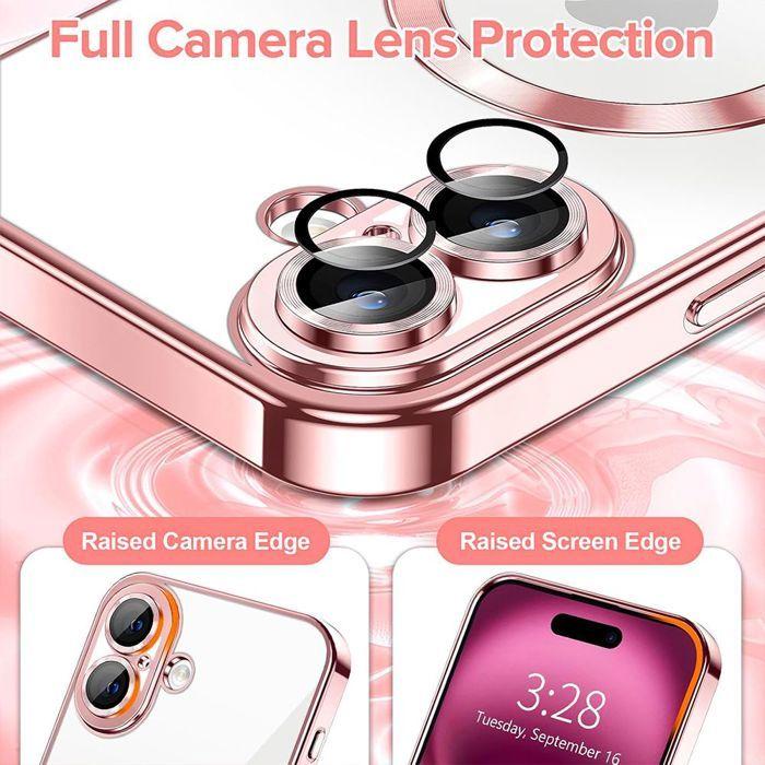 Coque de protection - BOOLING - iPhone 17 - Transparente - Anneau Magnétique - Antichoc