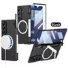 Magnetic Hinge Protection Kickstand Full Body Pen Slot Case for Samsung Galaxy Z Fold7 with Screen Glass Film +Stylus Pen