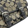 Used COACHShoulder Bag black/beige canvas/leather Women