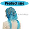 Lace Flower Bandanas Tassels Headwrap for Women and Girl Various Occasion Vacation Dressingup Head Scarf Photo Headpiece