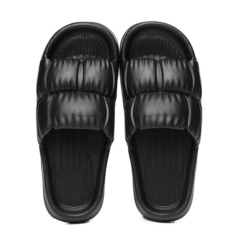 Stepping on shit slippers men's summer soft bottom comfortable home silent bathroom non-slip couple cool slippers women's summer wear