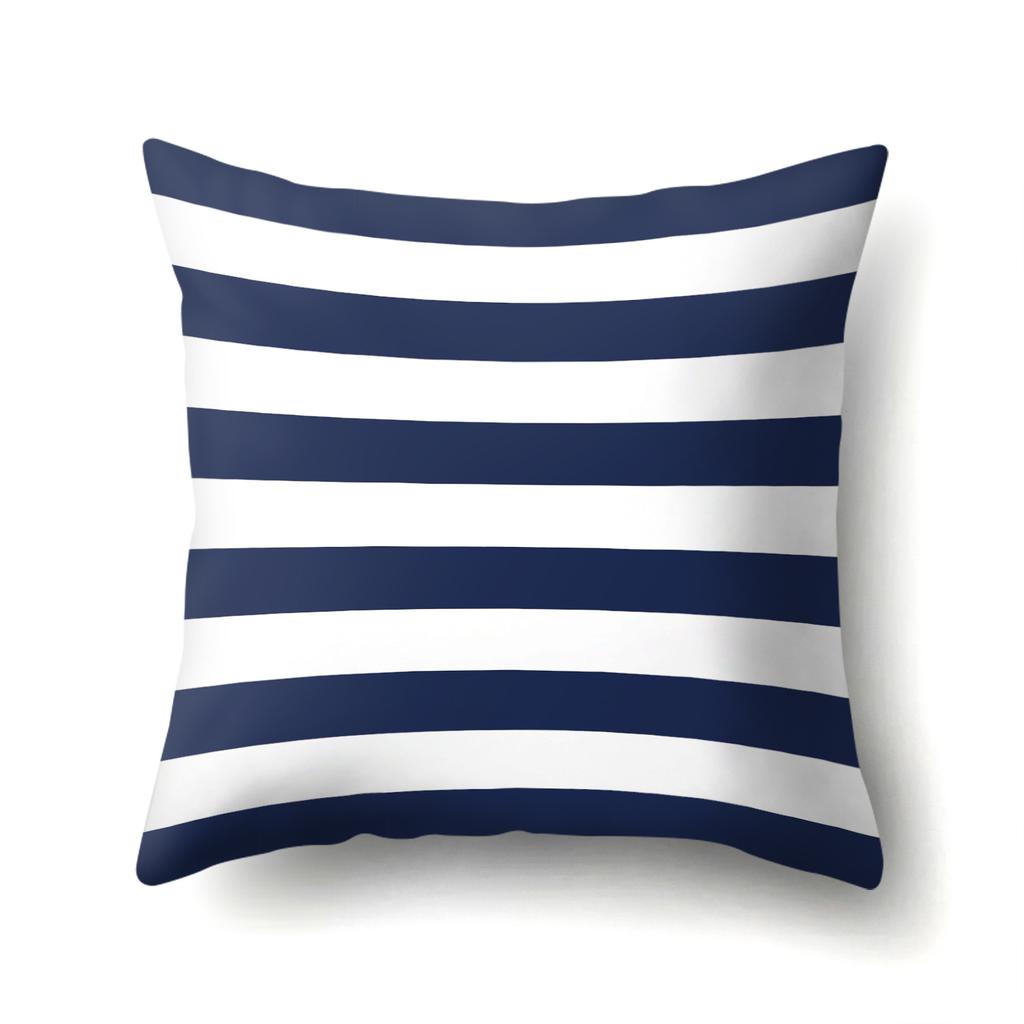 Push Pillowcase Creative Wave Striped Cushion Cover