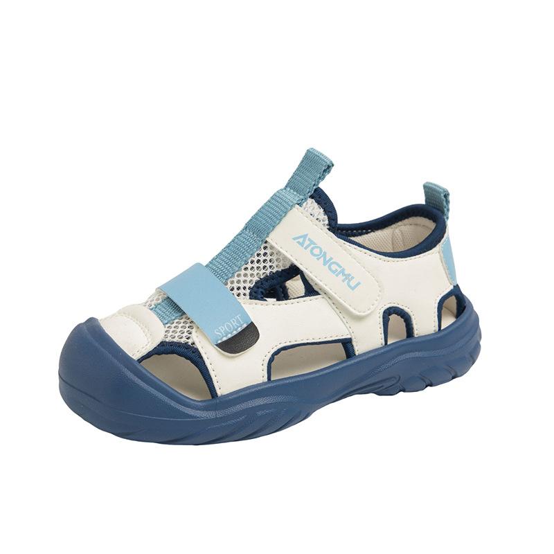 

Мальчиковые сандалии Baotou 2025 лето новые детские пляжные туфли мягкая подошва корейская версия дышащие девочки спортивные сандалии сетка 31 yards inner length about 20CM