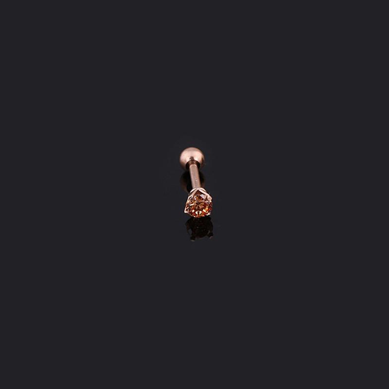 2Pcs Medical Titanium Steel Zircon Ear Studs Korean Girls Men's Diamond Earrings Fashion Ear Bone Studs
