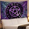 SHRAPHY Viking Tapestry 80x60 Inches Magic Pentagram Tapestry Bohemian Style Plant Patterns Wall Poster Hanging Tapestry for Living Room Bedroom