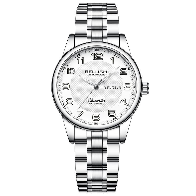 BELUSHI Luminous Waterproof Quartz Wristwatch for Couples - Men s and Women s.