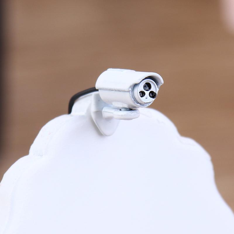 

1шт 1:12 миниатюрная камера для кукольного домика, камера наблюдения, модель декора кукольного дома белый