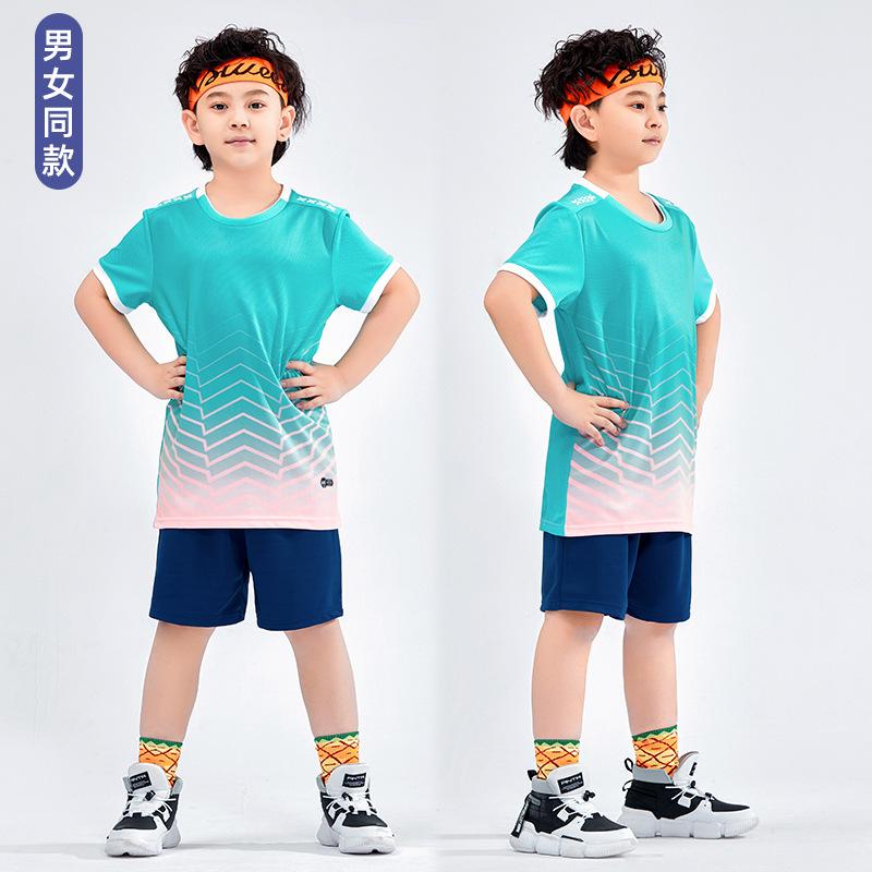 New Children's and Students' Football Uniforms, Training Uniforms, Men's and Women's Badminton Uniforms, Breathable, Quick-drying, Sweat-absorbing 