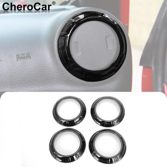 Glossy Black Air Condition Vent Outlet Cover Trim for Jeep Wrangler JK JKU 11-17