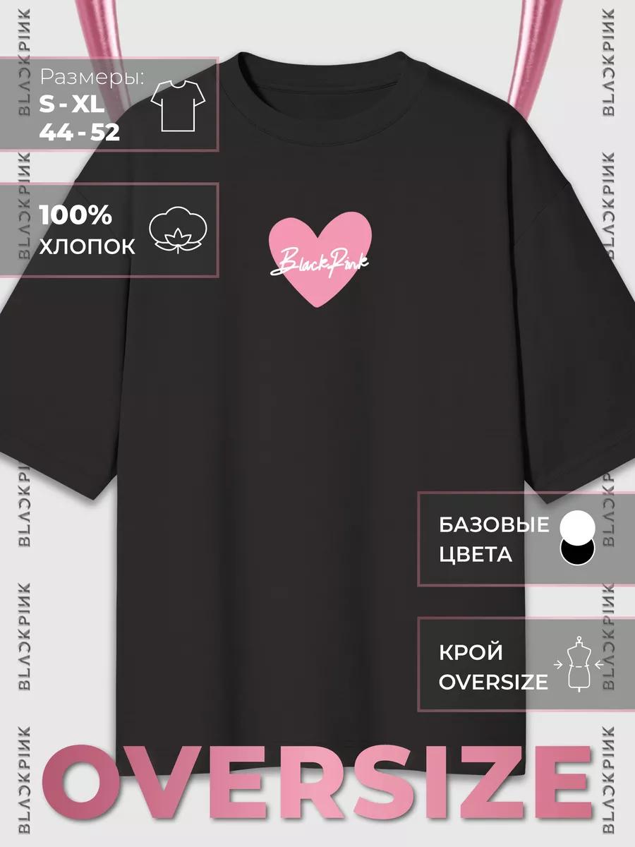 Oversized T-shirt with BLACKPINK print XL