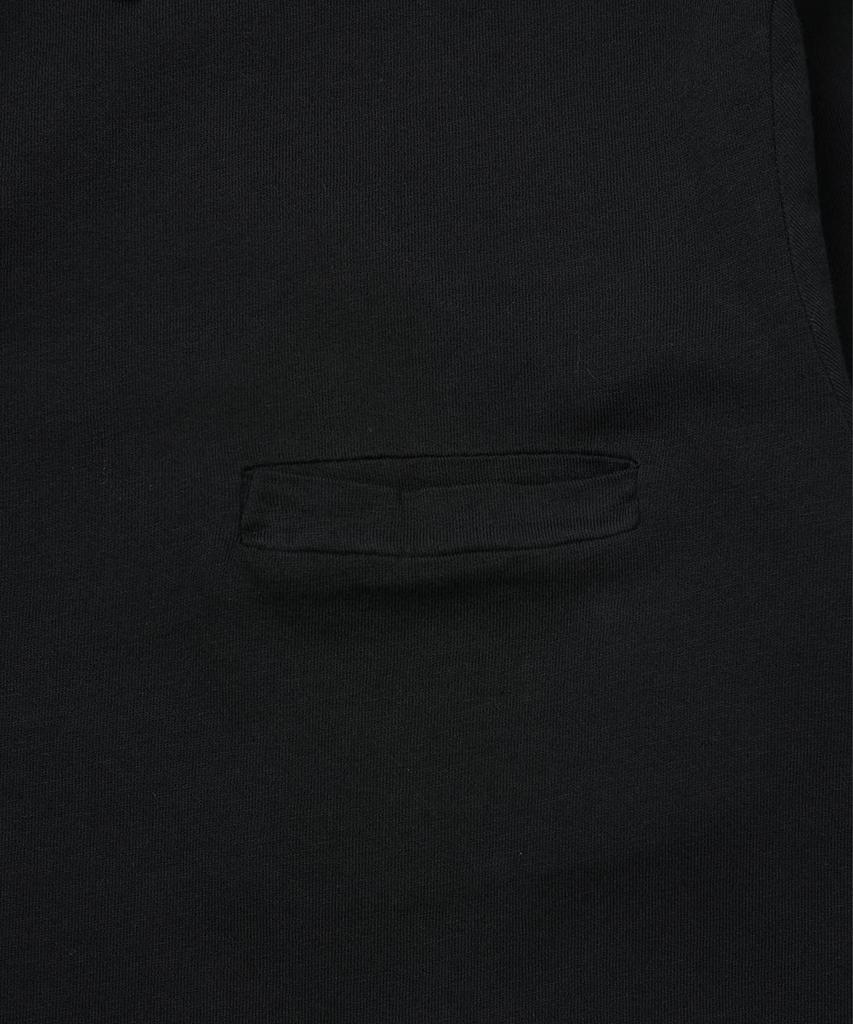 PANICALE Slim Fit Cotton Long Sleeve Polo Shirt [Black]
