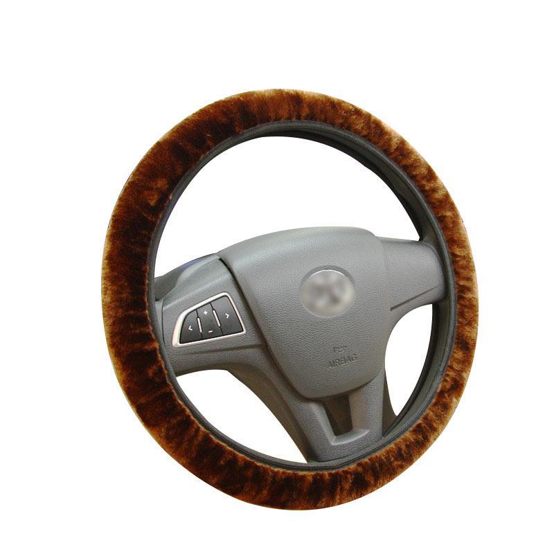 Spring & Autumn Plush Elastic Car Steering Wheel Cover