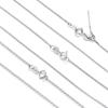 BAMOER Classic Basic Chain 925 Sterling Silver Lobster Clasp Adjustable Necklace Chain