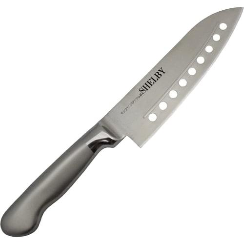 Tafuco Knife Santoku Knife Hole 165mm Molybdenum Steel Shelby Z-2358