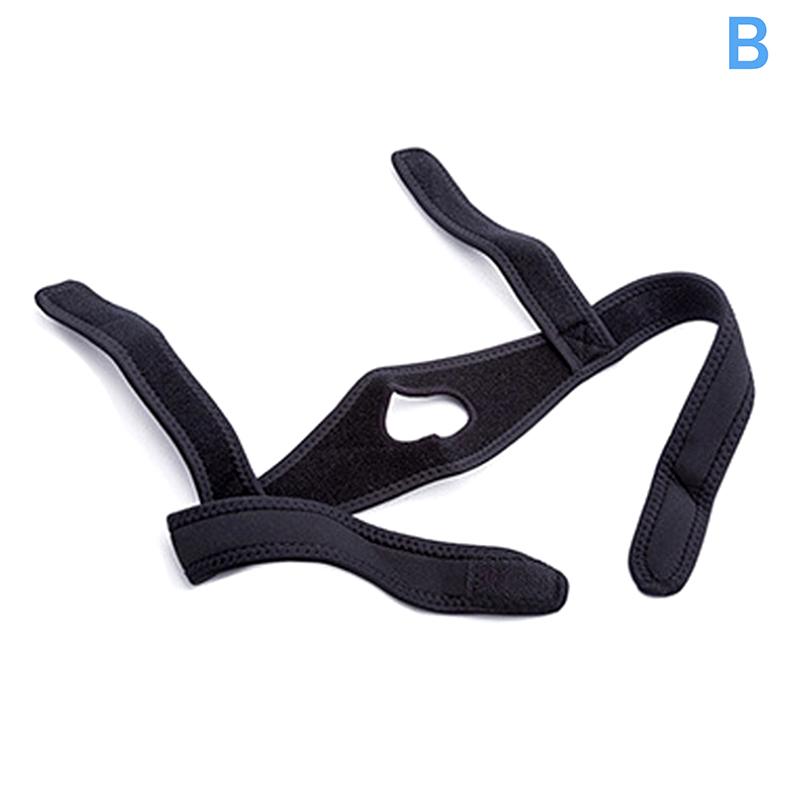 

Black Blue Anti Snore Stop Snoring Chin Strap Belt Anti Apnea Jaw Solution Sleep Support Apnea Belt Adjustable Sleep Care Tool B чёрный