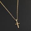 Trend Sweet And Cool Artificial Diamond Cross Pendant Pearl Personality Cool Wild Collarbone Chain Necklace Gift