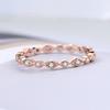 ZHOUYANG Cubic Zirconia Ring For Women Simple Cute Bijou Party Light Gold Color Finger Thin Rings Fashion Jewelry  Gift KCR112