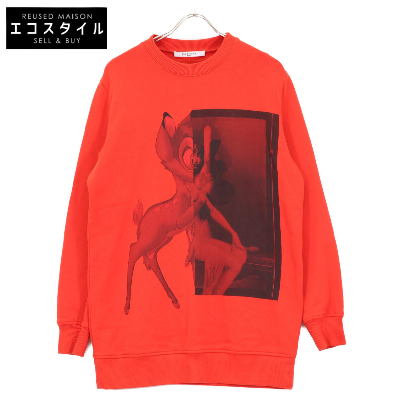 

GIVENCHY Bambi Red Crew Neck Sweatshirt tops XS RedUsed