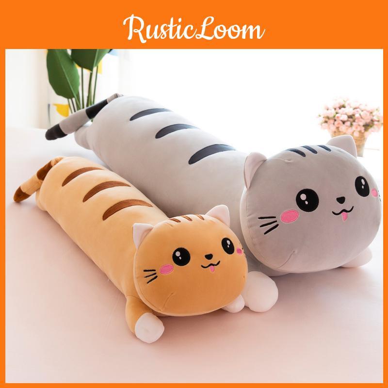 Long Cat Plush Toy Pillow Kids Birthday Gift Home Decor