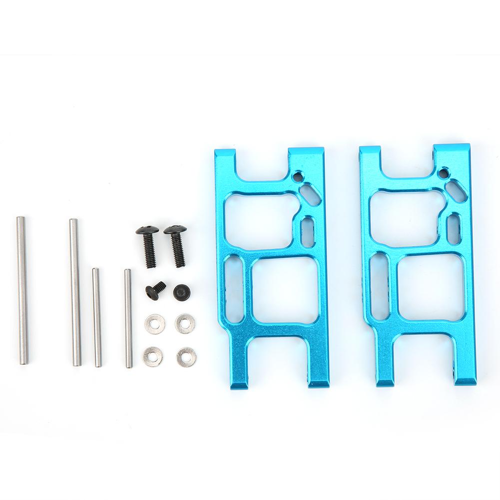 Aluminum Alloy Rear Lower Suspension Arm Upgrade Parts Fits for Wltoys 1 14 144001 RC CarBlue F1250B