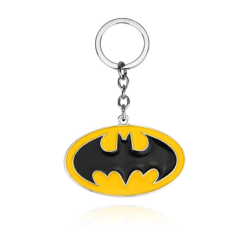 Bat Pendants Keychain Toy Superheroes Movie Jewelry Car Key Ring Bags Accessories for Men Women Fans Gifts Souvenir