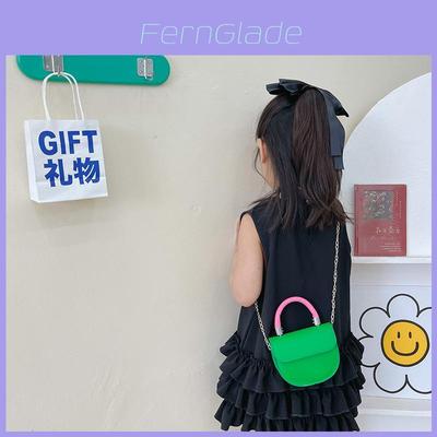 Trendy Mini Pu Chain Shoulder Bag For Stylish Girls In Various Colors Ideal For Kids
