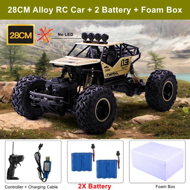 Remote Control Off Road Rc Car Radio Climbing Super Alloy Truck Buggy 4x4 Rtr Vehicle Electric Toy For Children Kid Gift