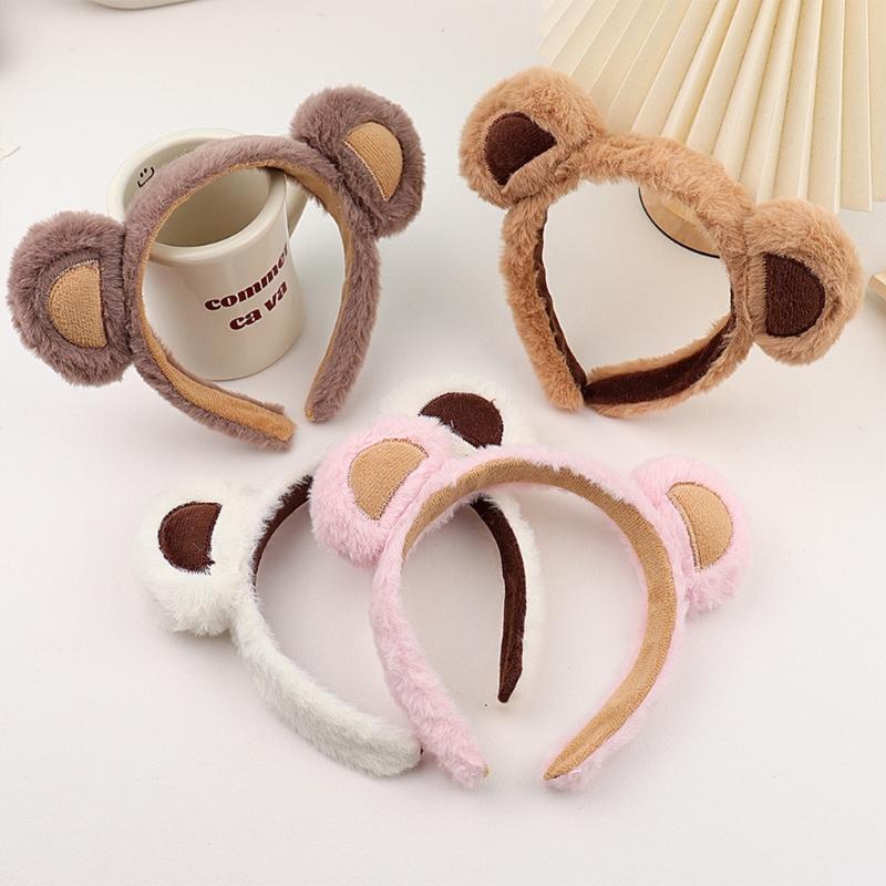 Furry Little Bear Hair Hoop Party Cosplay Cartoon Headband Hairband Cute Headwea