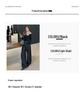 Lu Sheng Unisex Black Striped Wide-Leg Trousers with 3D Slimming, American Style, Drape Silhouette