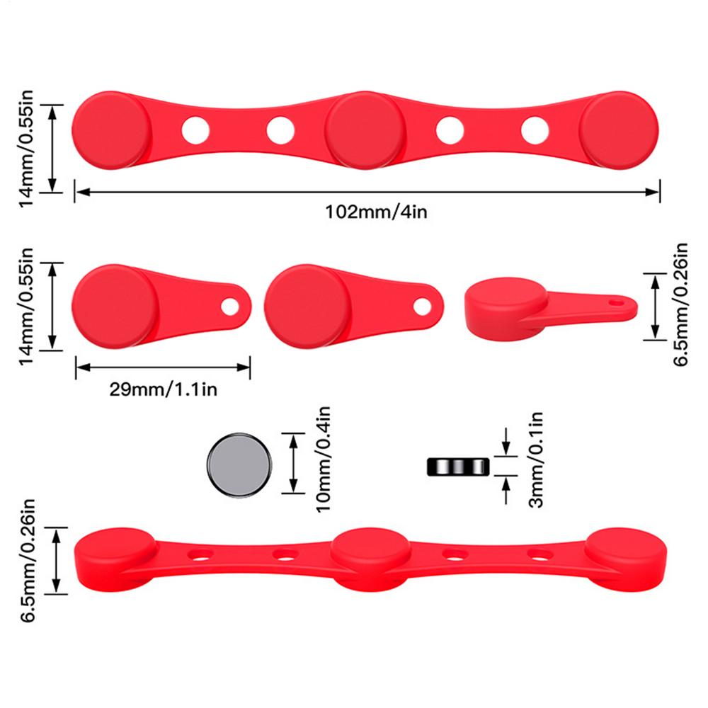 

Silicone Air Fryer Liner Magnetic Buckle For Parchment Paper Air Fryer Magnetic Silicone Clips Air Fryer Liner Fixing Buckle