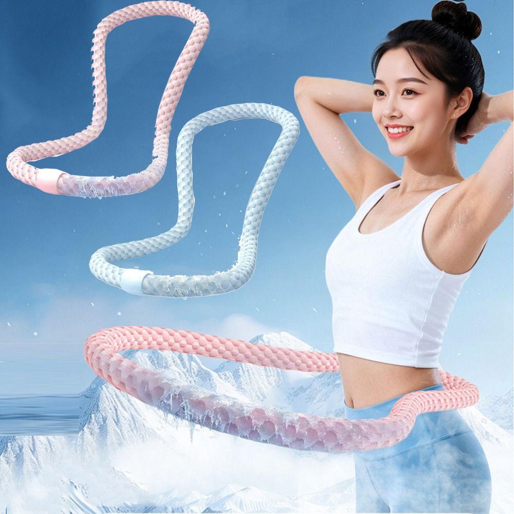 Ice Silk Soft Fitness Hoop Silent Design Fitness Waist Trainer  Full-Body Training
