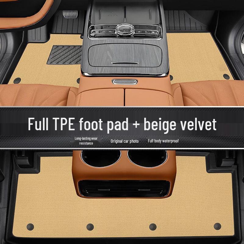 Galaxy Star 8ft TPE Full Surround Floor Mats for Geely EMP - Driver's Side & Trunk