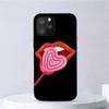 Kiss Sexy Red Lips Lollipop Fashion Black For iPhone Samsung Galaxy Redmi Note S 17 16 15 14 13 20 24 25 54 Pro Max Ultra Fe Air Cover Poco