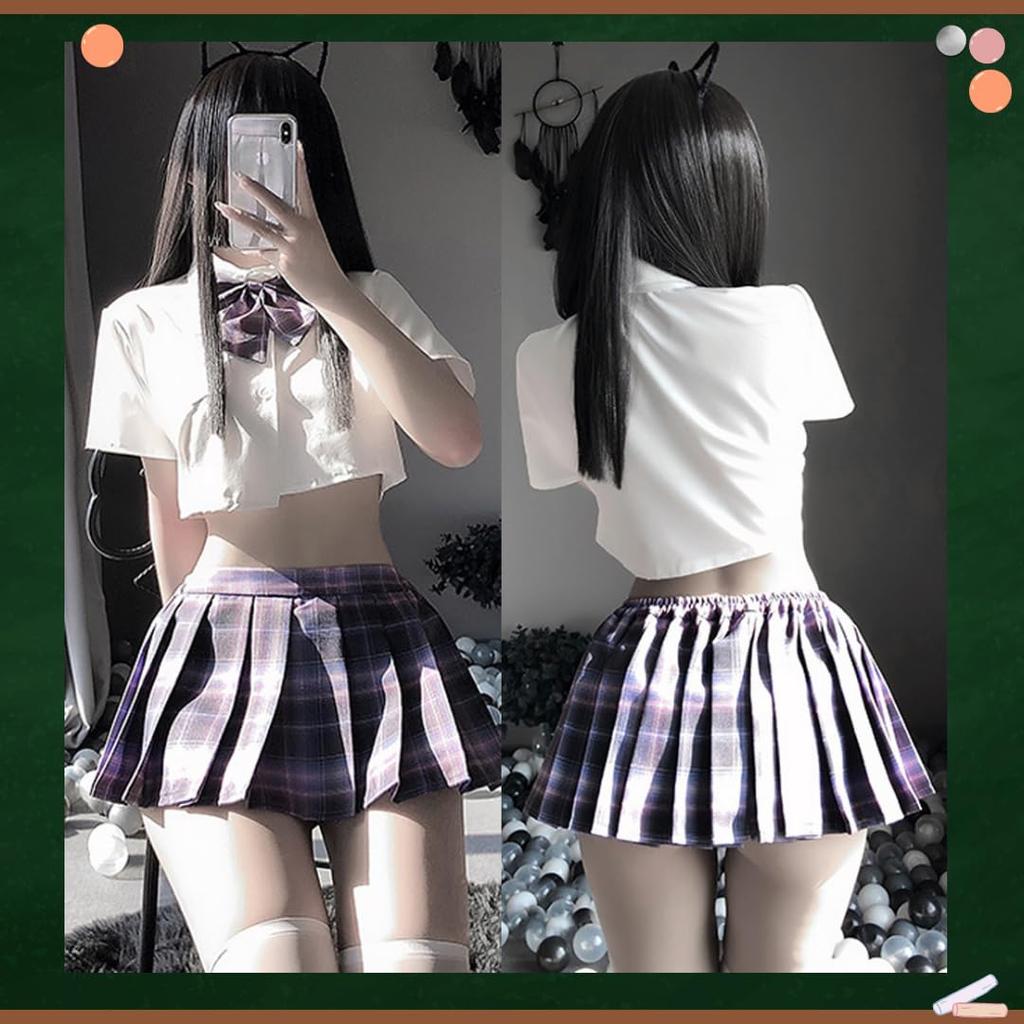 Great Value Full Set for High School Girls High School Student Sailor Uniform JK Miniskirt School Student Clothes Adult Cute Present Cosplay Costume