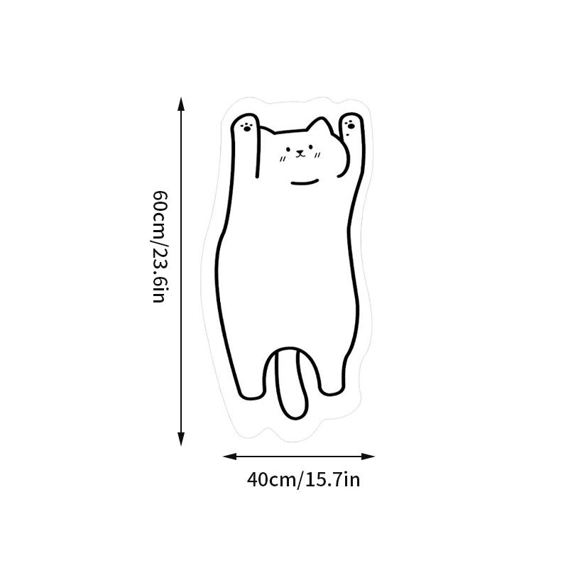 Covoare Pisică Kawaii Covor Moale de Noptieră Ins Decorațiune Dormitor Pufos Covor de Podea pentru Living Antiderapant Covoare Îngroșate Covorașe de Baie